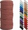 3mm x 109 Yards Natural Macrame Cord, Beige Cotton Rope for Wall Hangings, Plant Hangers, DIY Crafts & Knitting